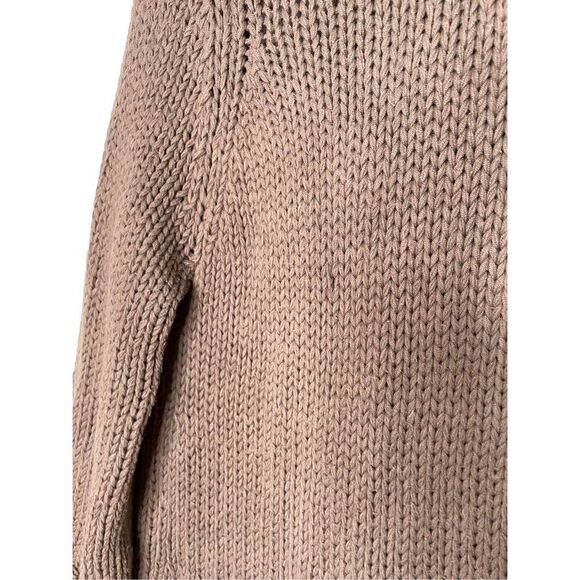Soft Surroundings Brown Chunky‎ Knit Cable Sweater S - Picture 9 of 10